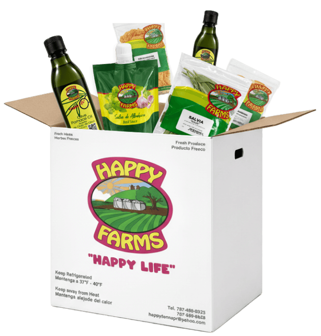 Caja Happy Farms con productos